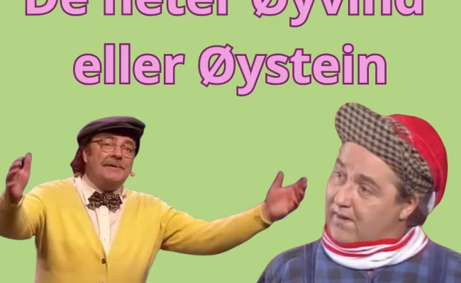 Øyvind eller Øystein. FOTO: Skjermdumper fra Youtube